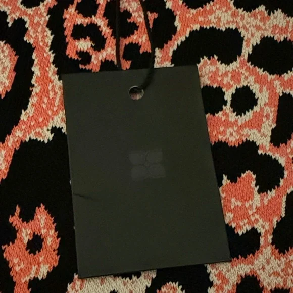 BCBGMaxAzria Pink and Black Animal Print Pencil Skirt - Picture 7 of 7